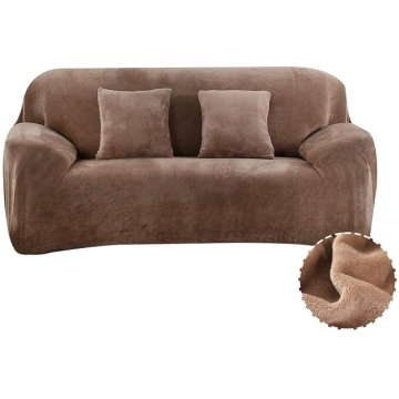 Velvet Sofa Cover, 1, 2, 3, 4 Seater, Solid Colour