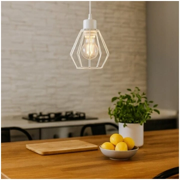 Piekaramā lampa Brylant Led E27 Loft balta Nav nor