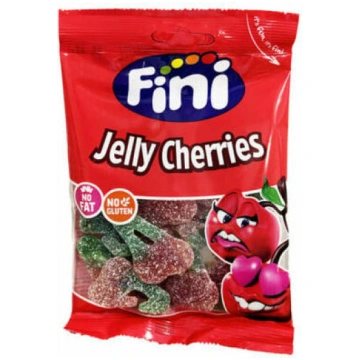 Želejkonfektes Jelly Cherries 90g, Fini
