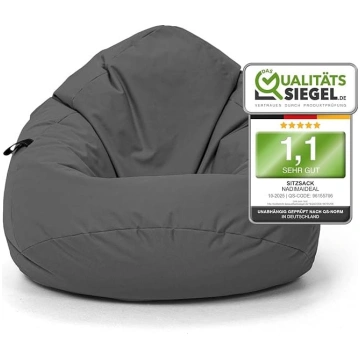 Bean Bag, Teardrop Shape, Chestnut, Floor Cushion 