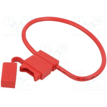 Fuse holder; 19mm; 40A; Leads: cables; 58V; Wire c