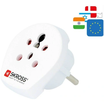 Adapteris Indija / Izraēla / Dānija kontaktdakša -