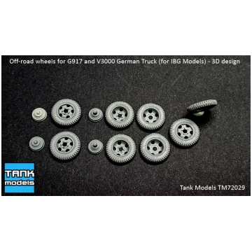 Off-Road Wheels For G917T And V3000 German Truck (