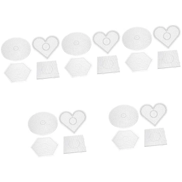 5 komplekti pupiņu puzles veidnes pegboard drošinā