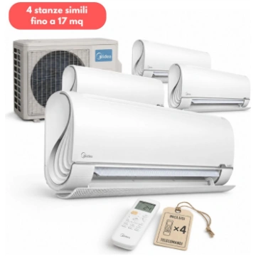 Midea Breezeless+ Quadri Split 10,5 kW - 4 unità i