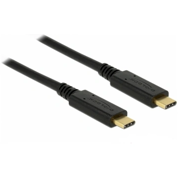 Vads Delock, USB Type C/USB Type-C, 200 cm, melna