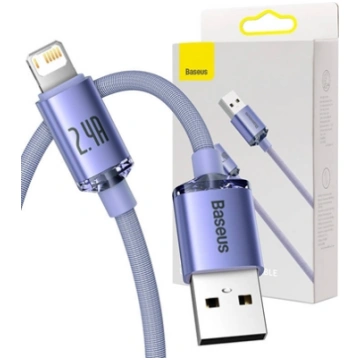Baseus Crystal Shine Lightning USB-A Cable 2.4A 2m