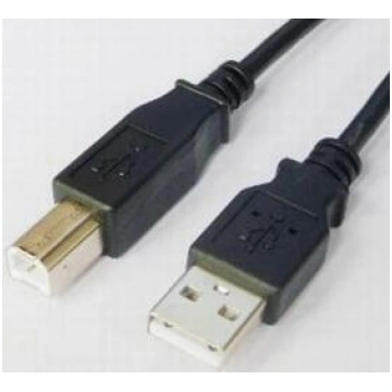Kabelis Brackton USB Male - USB Male B 1.8m Black 