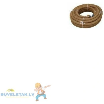 Caurule Drenāžas PVC 58/50 ar kokosa filtru (50m) 