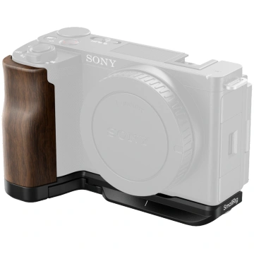 SmallRig 4864 L-Shape Mount Plate with Wooden Hand