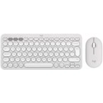 Logitech KEYBOARD +MOUSE COMBO PEBBLE 2 / WHITE 92