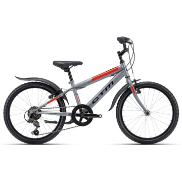 Bērnu velosipēds CTM SCOOBY 1.0 | matt grey / neon