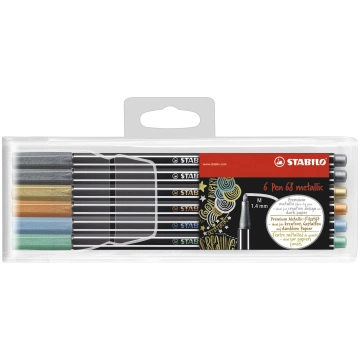 Stabilo - Pen 68 Metallic 6 pcs (204041) 204041 (4