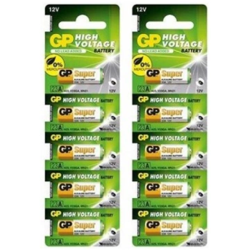 GP High Voltage 23A 12V baterija, 10 gab