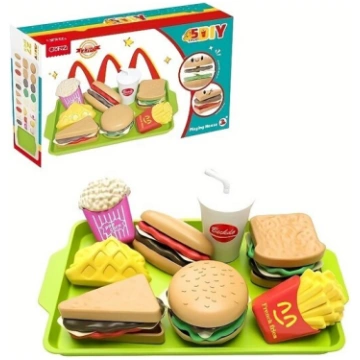 Mini Rotaļu Māja Brokastu Burgeri Virtuves Rotaļli