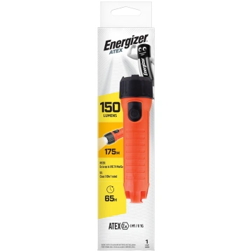 Energizer ATEX 2D Black Orange Hand flashlight LED