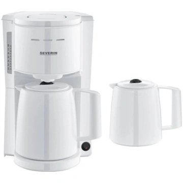 Severin KA 9309 white Filter Coffee Maker with 2 P