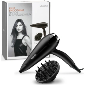 Fēns Babyliss D572DE, 2200 W, melna krās