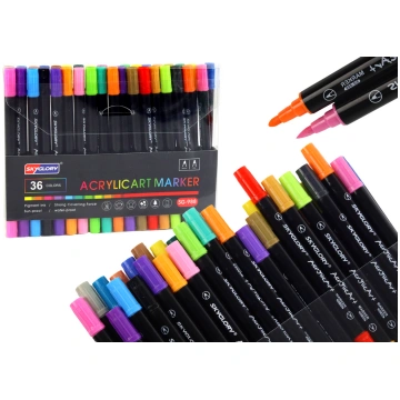 Set of 36 double-sided markers for ceramics, glass