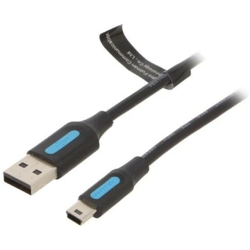 Cable; USB 2.0; USB A plug,USB B mini plug; nickel
