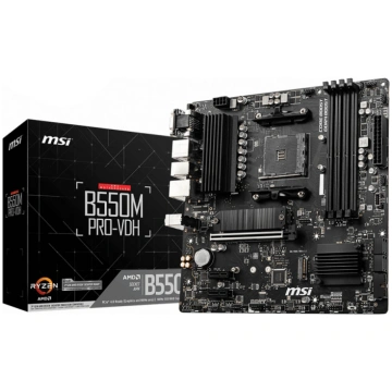 MSI B550M PRO-VDH mātes plate AMD B550 Ligzda AM4 