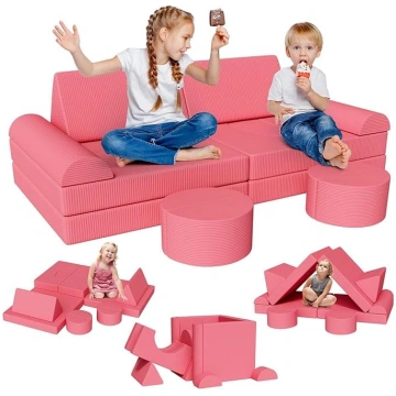Clevich Play Sofa for Children, 15-Piece Modular C