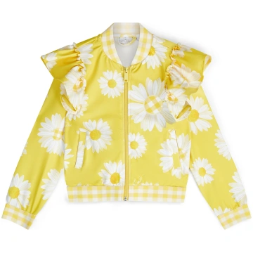 Yellow Daisy Bomber Jacket Adee