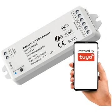 TUYA ZigBee SD sērijas LED CCT kontrolieris 2CH 2×
