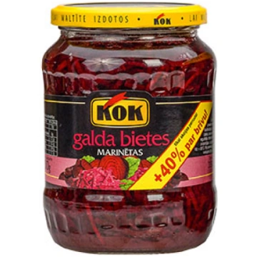 Bietes marinētas galda Kok 700g/390