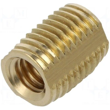 Threaded insert | brass | without coating | M4 | B