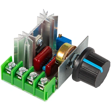 Ātruma regulators vienfāzes motoriem, jauda (līdz
