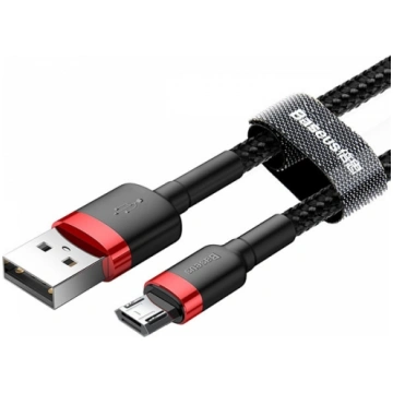 BASEUS Cafule Micro USB kabelis 1.5A 2m (sarkans+m