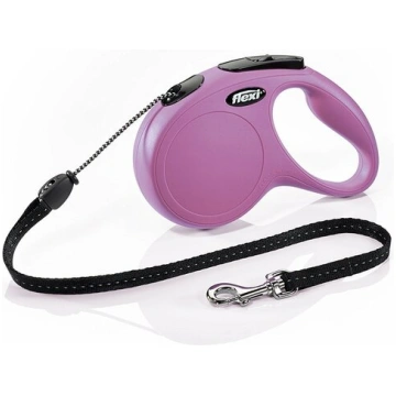 Flexi automātiskā pavada New Classic M, rozā, 8 m