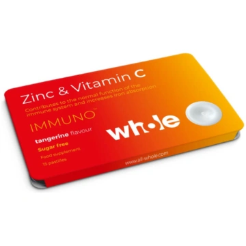 Whole Vitamīnu pastilas imunitātei - cinks un C vi