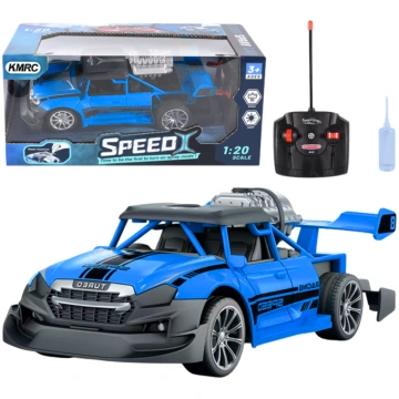Remote Control Car RC 1:20 Lights Smoke Effect Blu