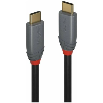 Lindy 2m USB 3.2 Type C Cable, 5A PD, Anthra Line 