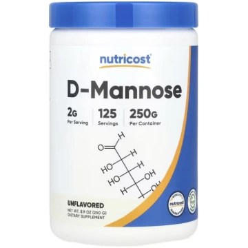 Nutricost, D-Mannose, Unflavored, 8.9 oz (250 g)