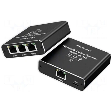 Switch Ethernet | RJ45 socket x4,USB C socket | bl