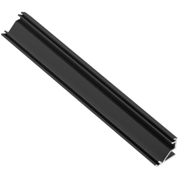 LED leņķa alumīnija profils, melns matēts 3m, PA-G
