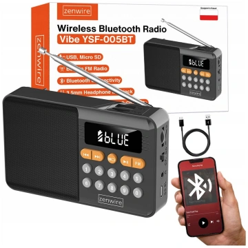 Mini Radio Fm Bluetooth Pārnēsājams Akumulatora Vi