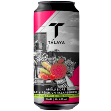 Tālavas sidrs ar ķiršiem un rabarberiem