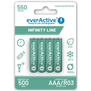 R03/AAA akumulatori 1.2V everActive Infinity line 