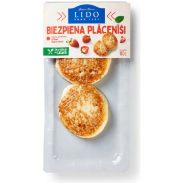 Plācenīši biezpiena cepti SKIN 180g Lido