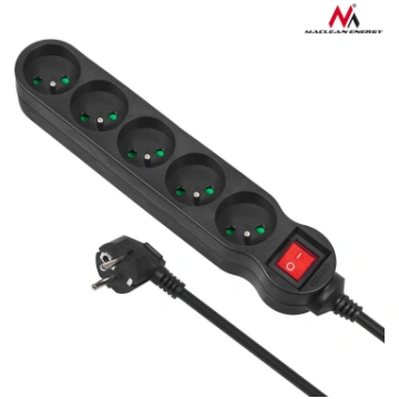 Power strip 3m MCE184 2300W black ( MCE184 ) elekt