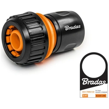 Savienotājs 3/4" šļūtenei Black line, 1 gab. Brada