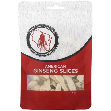 Dairyland Ginseng, American Ginseng Slices, 4 oz