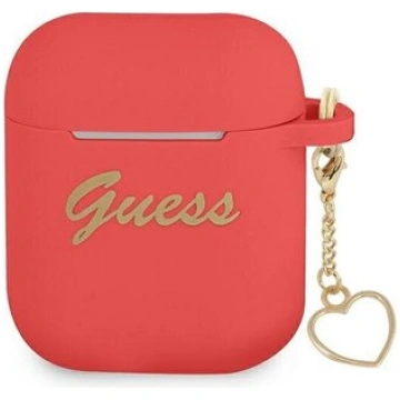 GUESS AIRPODS 1/2 SILIKONĀ CHARM HEART KOLEKCIJAS 