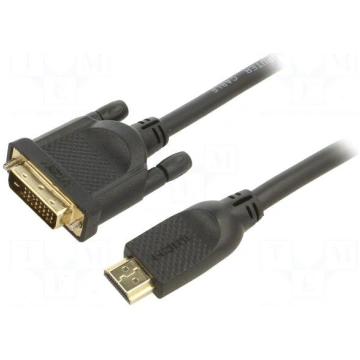 Cable | DVI-D (24+1) plug,HDMI plug | PVC | 1.8m |