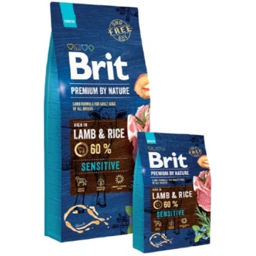 BRIT PREMIUM BY NATURE SENSITIVE LAMB sausā barība
