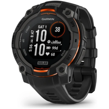 Garmin Instinct 3 Solar, 45 mm, melna - Viedpulkst